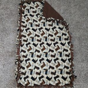 Double Sided Fleece Knotted Baby/Toddler Blanket